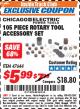 Harbor Freight ITC Coupon CHICAGO ELECTRIC 105 PC. ROTARY TOOL ACCESSORY SET Lot No. 47644 Expired: 7/31/17 - $5.99