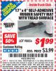 Harbor Freight ITC Coupon 17" x 4" SELF-ADHESIVE RUBBER SAFETY ,AT WITH TREAD SURFACE Lot No. 98856 Expired: 7/31/15 - $1.99