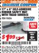 Harbor Freight ITC Coupon 17" x 4" SELF-ADHESIVE RUBBER SAFETY ,AT WITH TREAD SURFACE Lot No. 98856 Expired: 11/30/17 - $1.99