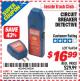 Harbor Freight ITC Coupon CIRCUIT BREAKER DETECTIVE Lot No. 96934 Expired: 7/31/15 - $16.99