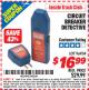 Harbor Freight ITC Coupon HI TECH CIRCUIT BREAKER DETECTIVE Lot No. 96934 Expired: 7/31/15 - $16.99