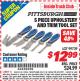 Harbor Freight ITC Coupon 5 PIECE UPHOLSTERY AND TRIM TOOL SET Lot No. 99739 Expired: 7/31/15 - $12.99
