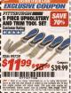 Harbor Freight ITC Coupon 5 PIECE UPHOLSTERY AND TRIM TOOL SET Lot No. 99739 Expired: 7/31/17 - $11.99
