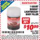 Harbor Freight ITC Coupon BONDO 1 QT. BODY FILLER Lot No. 67721 Expired: 7/31/15 - $10.99