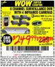 Harbor Freight Coupon 8 CHANNEL SURVEILLANCE DVR WITH 4 INFRARED CAMERAS Lot No. 68332/61229/61624/62463 Expired: 6/30/15 - $249.99