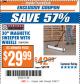 Harbor Freight ITC Coupon CENTRAL MACHINERY 30 IN. MAGNETIC SWEEPER WITH WHEELS Lot No. 93245 Expired: 8/29/17 - $29.99