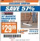 Harbor Freight ITC Coupon CENTRAL MACHINERY 30 IN. MAGNETIC SWEEPER WITH WHEELS Lot No. 93245 Expired: 10/10/17 - $29.99