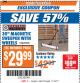 Harbor Freight ITC Coupon CENTRAL MACHINERY 30 IN. MAGNETIC SWEEPER WITH WHEELS Lot No. 93245 Expired: 11/14/17 - $29.99