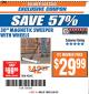 Harbor Freight ITC Coupon CENTRAL MACHINERY 30 IN. MAGNETIC SWEEPER WITH WHEELS Lot No. 93245 Expired: 3/6/18 - $29.99
