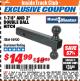 Harbor Freight ITC Coupon 2" DOUBLE BALL HITCH Lot No. 94900 Expired: 4/30/18 - $14.99
