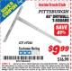 Harbor Freight ITC Coupon 48" DRYWALL T-SQUARE Lot No. 69244 Expired: 11/30/15 - $9.99