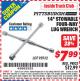Harbor Freight ITC Coupon 14" STOWABLE FOUR-WAY LUG WRENCH Lot No. 95932 Expired: 7/31/15 - $7.99