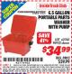 Harbor Freight ITC Coupon 6.5 GALLON PORTABLE PARTS WASHER WITH PUMP Lot No. 62743/96952 Expired: 7/31/15 - $34.99