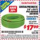 Harbor Freight ITC Coupon 3/8" x 50 FT. PVC/RUBBER AIR HOSE Lot No. 60358/62256 Expired: 1/31/16 - $17.99