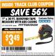 Harbor Freight ITC Coupon 1" x 30 FT. QUICKFIND TAPE MEASURE WITH ABS CASING Lot No. 62460/69081 Expired: 7/7/15 - $3.49