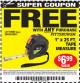 Harbor Freight FREE Coupon 1" X 25 FT. TAPE MEASURE Lot No. 69080/69030/69031 Expired: 9/6/15 - FWP