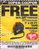 Harbor Freight FREE Coupon 1" X 25 FT. TAPE MEASURE Lot No. 69080/69030/69031 Expired: 1/20/16 - FWP