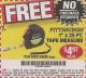 Harbor Freight FREE Coupon 1" X 25 FT. TAPE MEASURE Lot No. 69080/69030/69031 Expired: 4/11/17 - NPR