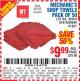 Harbor Freight Coupon MECHANIC'S SHOP TOWELS PACK OF 50 Lot No. 46163/61837/61878/69649/68442 Expired: 8/7/15 - $9.99