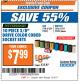 Harbor Freight ITC Coupon 10 PIECE 3/8" DRIVE COLOR CODED SOCKET SETS Lot No. 61339/93262/61292/93260 Expired: 8/15/17 - $7.99