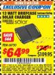 Harbor Freight ITC Coupon 13 WATT BRIEFCASE SOLAR CHARGER Lot No. 68750 Expired: 7/31/17 - $64.99