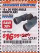 Harbor Freight ITC Coupon 10 X 50 WIDE ANGLE BINOCULARS Lot No. 94527 Expired: 5/31/17 - $16.99