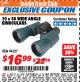 Harbor Freight ITC Coupon 10 X 50 WIDE ANGLE BINOCULARS Lot No. 94527 Expired: 4/30/18 - $16.99