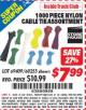 Harbor Freight ITC Coupon 1000 PIECE NYLON CABLE TIE ASSORTMENT Lot No. 69409/60255 Expired: 8/31/15 - $7.99