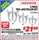 Harbor Freight ITC Coupon 3 PIECE TWO JAW PULLER SET Lot No. 40966 Expired: 8/31/15 - $21.99