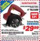 Harbor Freight ITC Coupon 4 IN. HANDHELD DRY-CUT TILE SAW Lot No. 61417/62296/68298 Expired: 1/31/16 - $29.99