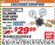 Harbor Freight ITC Coupon CO2/ARGON REGULATOR GAUGE Lot No. 94841 Expired: 9/30/17 - $29.99