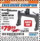 Harbor Freight ITC Coupon 3-POINT QUICK HITCH Lot No. 97214 Expired: 7/31/17 - $79.99