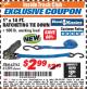 Harbor Freight ITC Coupon 1" X 14 FT. RATCHETING TIE DOWN Lot No. 62762/61295 Expired: 12/31/17 - $2.99