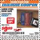Harbor Freight ITC Coupon LARGE STEEL BOOK SAFE Lot No. 95814 Expired: 7/31/17 - $9.99