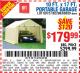 Harbor Freight Coupon COVERPRO 10 FT. X 17 FT. PORTABLE GARAGE Lot No. 62859, 63055, 62860 Expired: 11/1/15 - $179.99