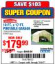 Harbor Freight Coupon COVERPRO 10 FT. X 17 FT. PORTABLE GARAGE Lot No. 62859, 63055, 62860 Expired: 7/10/17 - $179.99