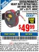 Harbor Freight Coupon HEAVY DUTY RETRACTABLE AIR HOSE REEL WITH 3/8" x 25 FT. HOSE Lot No. 69234/46104/69266 Expired: 11/30/15 - $49.99