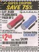 Harbor Freight Coupon 3.5", 9 LED FLASHLIGHTS PACK OF 2 Lot No. 69065/69112/62521/62566/97036 Expired: 9/30/15 - $2.49