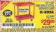 Harbor Freight Coupon 16" x 30" TWO SHELF STEEL SERVICE CART Lot No. 5107/60390 Expired: 11/21/15 - $29.99
