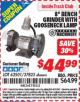 Harbor Freight ITC Coupon 8" BENCH GRINDER WITH GOOSENECK LAMP Lot No. 62501/37823 Expired: 9/30/15 - $44.99