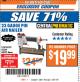Harbor Freight ITC Coupon 23 GUAGE PIN NAILER Lot No. 60241/60664/68022 Expired: 2/27/18 - $19.99