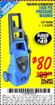 Harbor Freight Coupon 1650 PSI PRESSURE WASHER Lot No. 68333/69488 Expired: 10/7/15 - $80