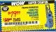 Harbor Freight Coupon 1650 PSI PRESSURE WASHER Lot No. 68333/69488 Expired: 10/14/15 - $79.99