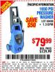 Harbor Freight Coupon 1650 PSI PRESSURE WASHER Lot No. 68333/69488 Expired: 10/28/15 - $79.99
