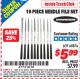 Harbor Freight ITC Coupon 10 PIECE NEEDLE FILE SET Lot No. 69876 Expired: 9/30/15 - $5.99