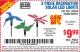 Harbor Freight Coupon 3 PIECE DECORATIVE SOLAR LED LIGHTS Lot No. 95588/69462/60561 Expired: 7/16/15 - $9.99
