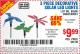 Harbor Freight Coupon LUMINAR OUTDOOR 30 IN. SOLAR LED GARDEN DECORATIVE LIGHTS, 3-PACK Lot No. 59266/69462 Expired: 6/1/15 - $9.99