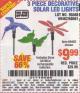 Harbor Freight Coupon 3 PIECE DECORATIVE SOLAR LED LIGHTS Lot No. 95588/69462/60561 Expired: 6/15/15 - $9.99