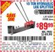 Harbor Freight Coupon 10 TON HYDRAULIC LOG SPLITTER Lot No. 62291/39981/67090 Expired: 10/29/15 - $89.99