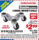 Harbor Freight ITC Coupon 3 WHEEL MOVERS DOLLY Lot No. 62706/67208 Expired: 9/30/15 - $2.99